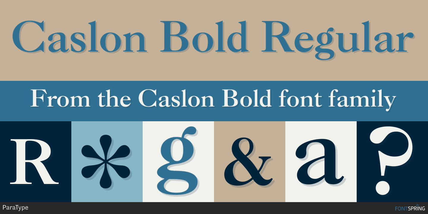 caslon bold free font